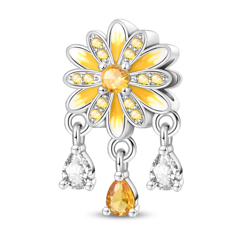 Charms Fit Pan Copper Elephant Squirrel Koala Sea Turtle Parent Child Series Sunflower Original Bracelets Diy Jewelry Gifts