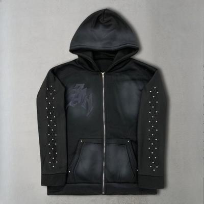 Europese en Amerikaanse herfst en winter retro straattrend gepersonaliseerde hot diamond hoodie met lange mouwen