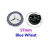 vwnct1 2025 Hot 1pcs 57mm car aluminum hood emblem front badge modification accessories suitable for Mercedes Benz AMG A B C E G W212 W