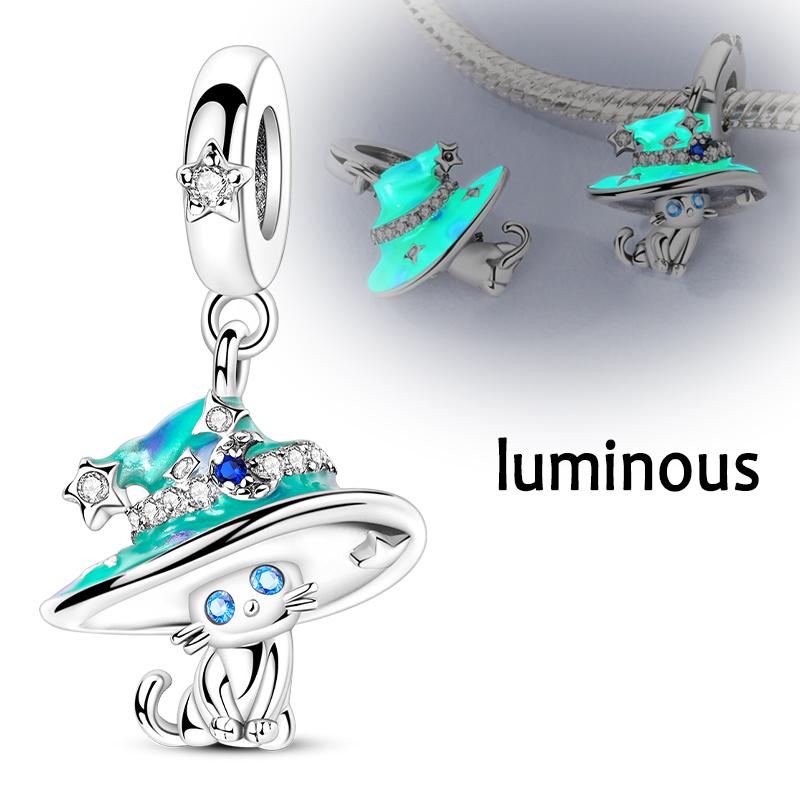 Nowe Koraliki Charms Platerowane Miedzią Pasują Bransoletka Dla Kobiety Biżuteria DIY Kwiat Lotosu Księżyc Pizza Oryginalne Zawieszki