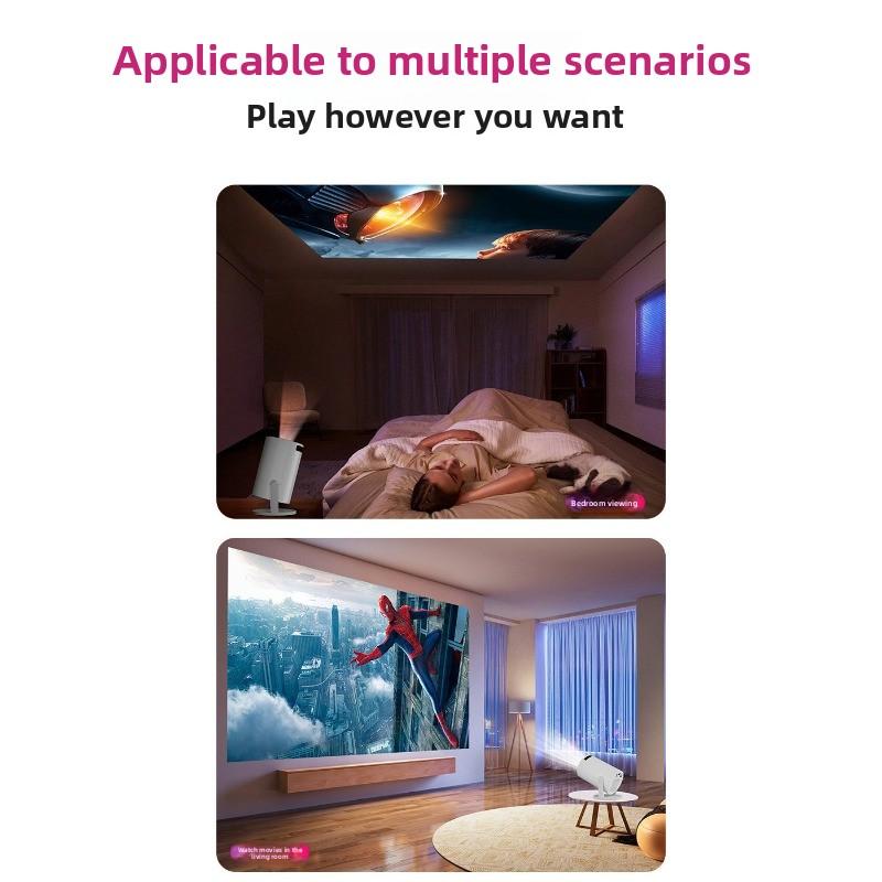 Projector Home daytime wall 1080p projector Mini high definition intelligent barrel wifi projector