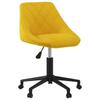 Day and Night - Day and Night Mustard Yellow Velvet Swivel Dining Chair