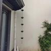 Adjustable Length Lotus Rain Catcher Anti-Rust Lotus Hanging Chime Lotus Rain Chain  Garden Decor