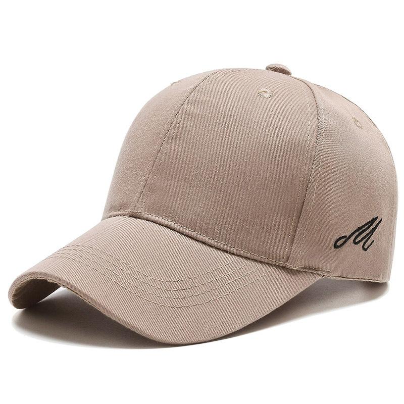 Hat Women's Summer Thin Casual Outdoor Shade Baseball Cap Spring and Autumn Side M Embroidered Men's Cap