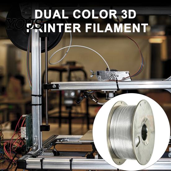 Metallic Silk Filament 1.75mm Silver PLA for 3D Printer, 1kg Spool Beginner Friendly Shiny Filament, Neatly Wound DIY Models Printing