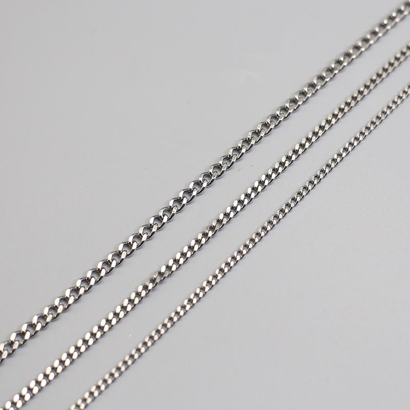 Catena in Acciaio di Titanio Inossidabile per Braccialetti, Collane e Accessori per Borse Fai-da-te