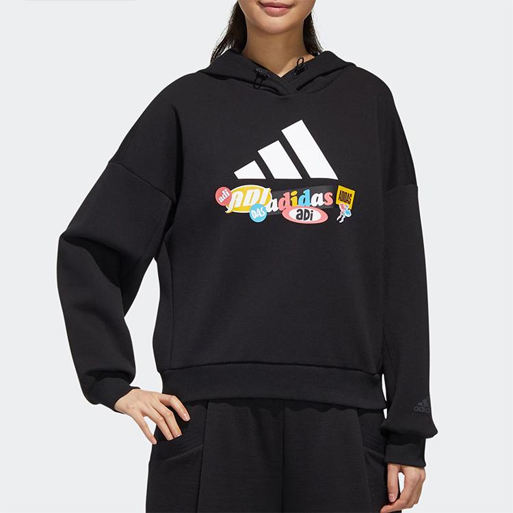 Adidas UR Hooded Sweatshirt Women Sweatshirts Black GK8673