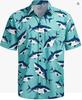 Summer Men's Beach Shirt Printed Hawaiian Short Sleeve Flower Shirt Boys