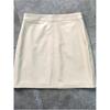 European Style Women's A-Line PU Leather Mini Skirt – Irregular High-Waisted Spring/Autumn Fashion