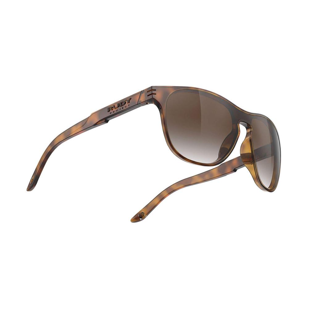 Sports Sunglasses SOUNDSHIELD Demitrurtle Deg [Rudy Project] Gloss/Brown SP733650-0000
