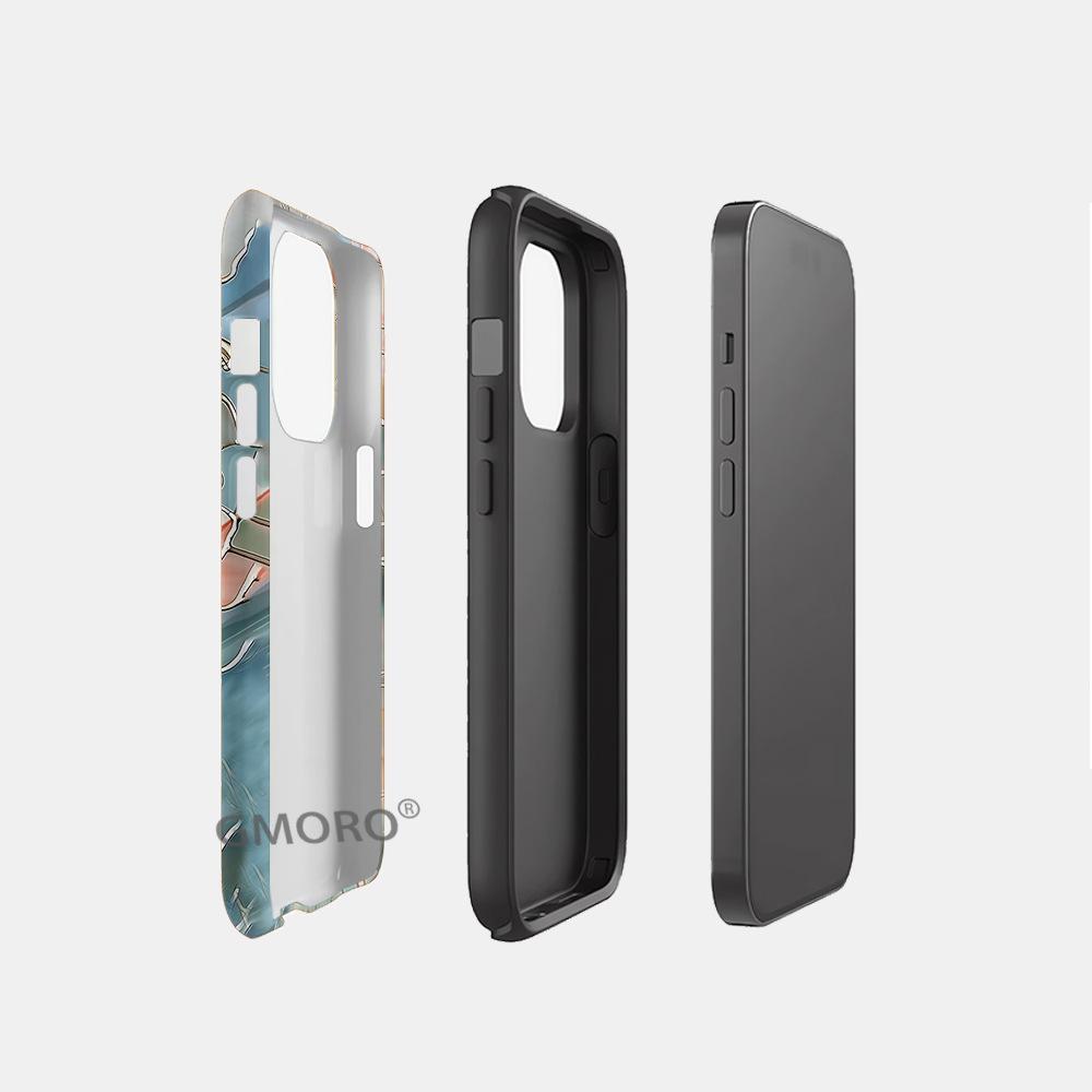 TK explosive glazed apple mobile phone case 17 advanced sense iphone16 all-inclusive large hole film shell 15PC hard case