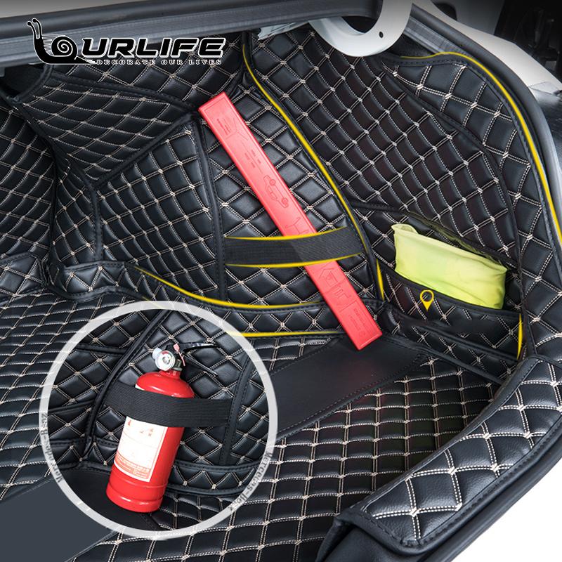 Car Styling Custom Rear Trunk Mat Leather Auto Cargo Mats Liner Pad Carpet Accessories For Hyundai Elantra CN7