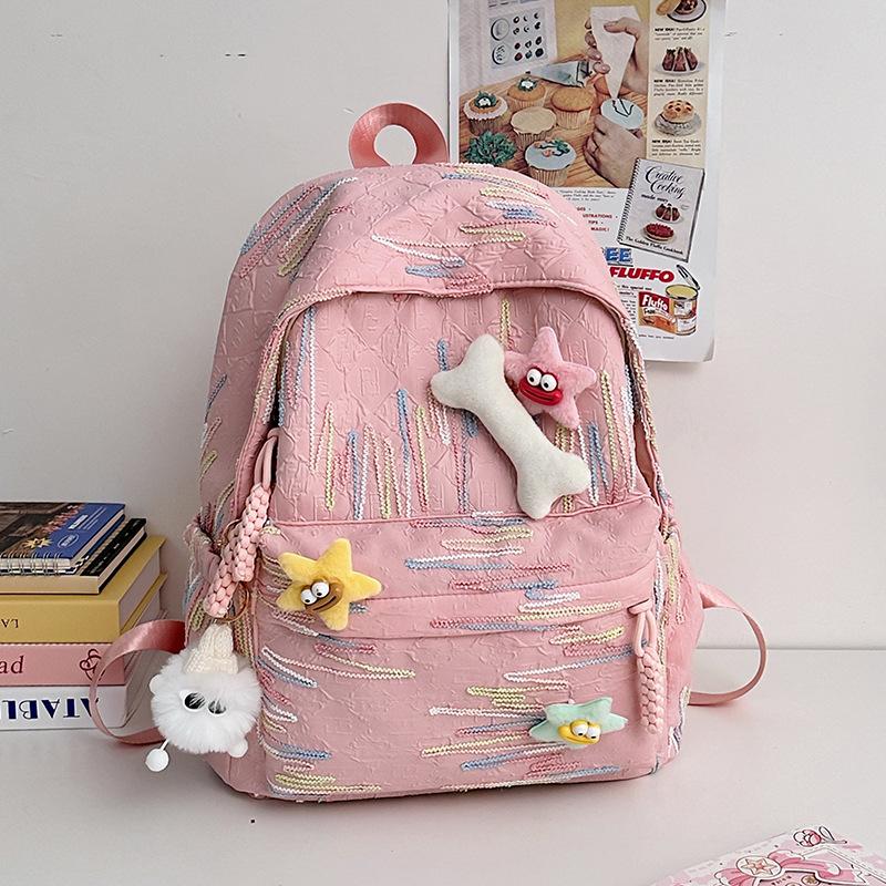 New Fashionable and Casual Commuting Schoolbag  Student Backpack  Large Capacity Schoolbag for Women