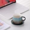 Exquisite High-End Ceramic Coffee Cup & Saucer Set for Home or Office - Light Luxury Mug for Afternoon Tea