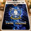 Flannel BlanketSheffield Wednesday FC Custom Name Text Personalized Soft Warm Throw Blanket Home Decor Gift