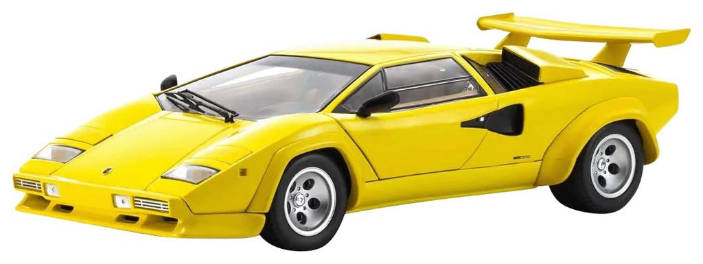 Kyosho Original Lamborghini Countach LP5000 Quattrovalvole Yellow Finished Product 1/18