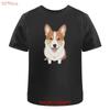 Pembroke Welsh Corgi Dog Cotton T Shirt Ta044227 Vintage Washed Versatile Designer Clothes Streetwear Graphic Casual