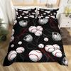Chlapecký baseballový povlak na přikrývku teens Sportovní téma ložní souprava Mikrovlákno 3D rukavice na baseballovou pálku přikrývka na přikrývku Twin King Queen Size
