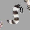 Cosplay Fake Fox Tail Soft Fuzzy Plush Banded Contrast Color Adjustable Waist Circumference Elastic Band Performance Club Dance Paty Costumes