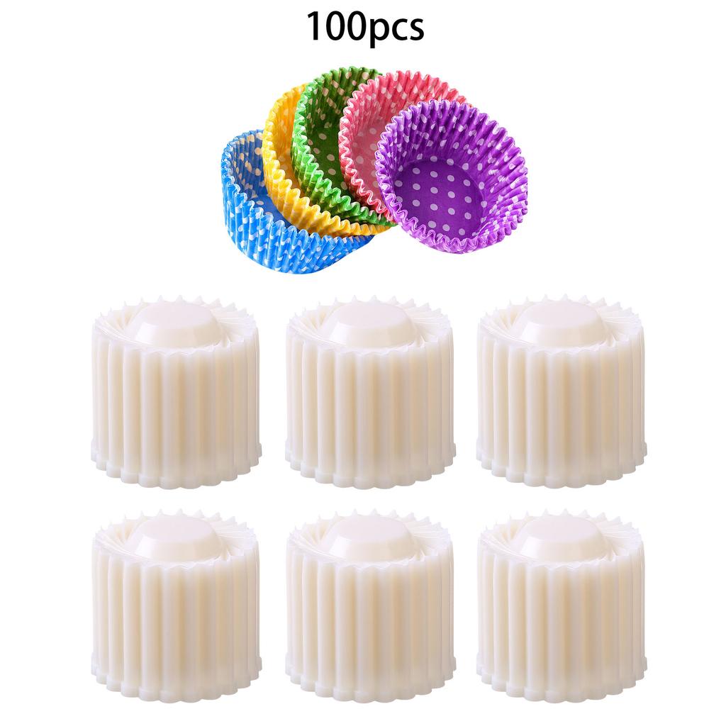 2-in-1 Cookie Stamp Sunflower Mooncake Press with Baking Cups Pastry Tool