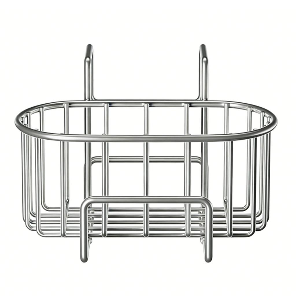 Svampställ för diskbänk Rostfritt stål Hängande avrinningsbricka Diskho För tvålbehållare Förvaring