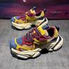 Sapatos de inverno de couro de alta qualidade, superfície impermeável e antiderrapante, para corrida, esportes e lazer, com aumento interno de altura, estilo "dad shoes"