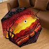 1PC Australian Aboriginal Art Umbrella-8-Rib Reinforced Portable Folding Travel Suitable for All Seasons Outdoor Daily Use Is an Ideal Choice  -K0369