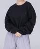 Odd Dot String Crop Long Sleeve W_Black