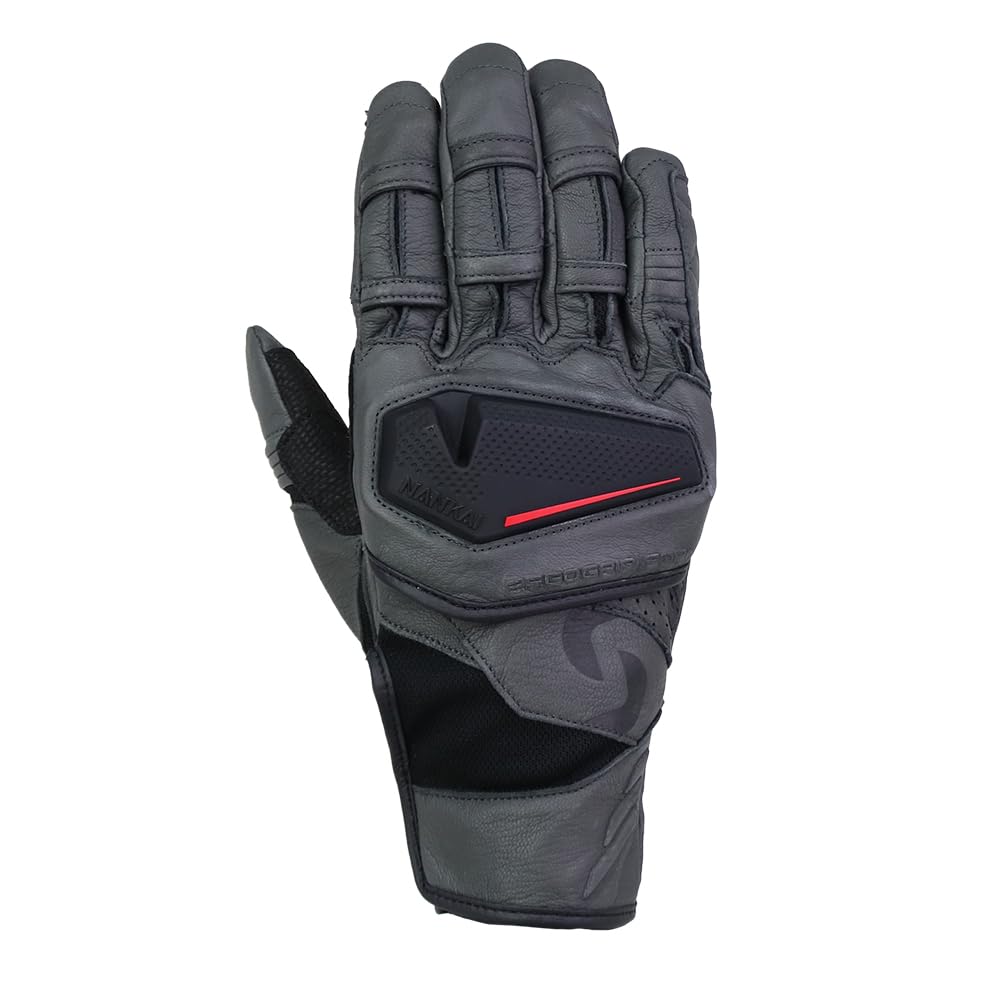 

NANKAI ErgoGrip Aerodynamic Motorcycle Size Nankai Parts Gloves, Gunmetal, M, SDG-7066,