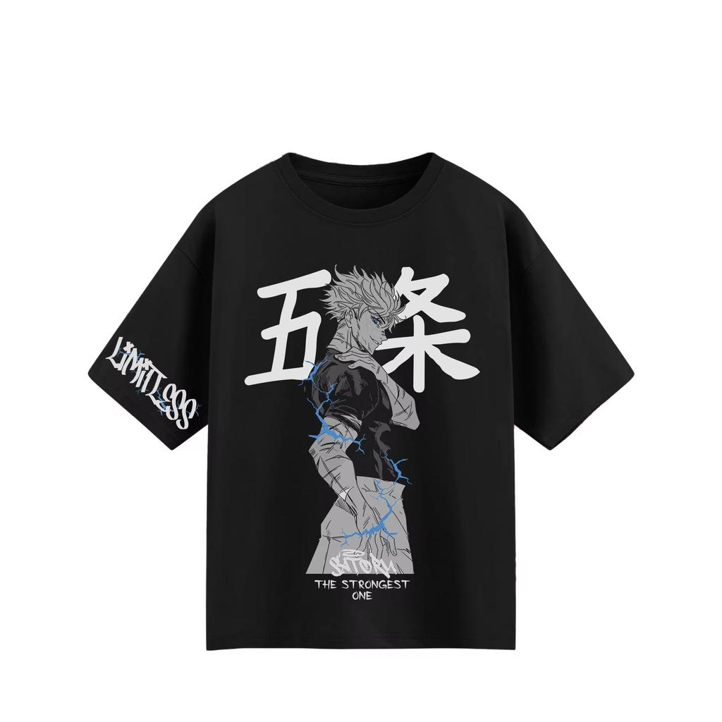 Jujutsu Kaisen Satoru Gojo T-Shirt, Unisex Summer Cotton Y2K Style Apparel, Fashion Short Sleeve Top for Anime Fans