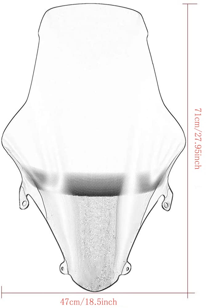 YUANYE Motorrad-Windschutzscheibe für PCX125 PCX150 2018 2019 2020 2018-2019 Aktualisiert