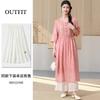 Summer 2025 Button Decoration Loose and Comfortable Women's Dress