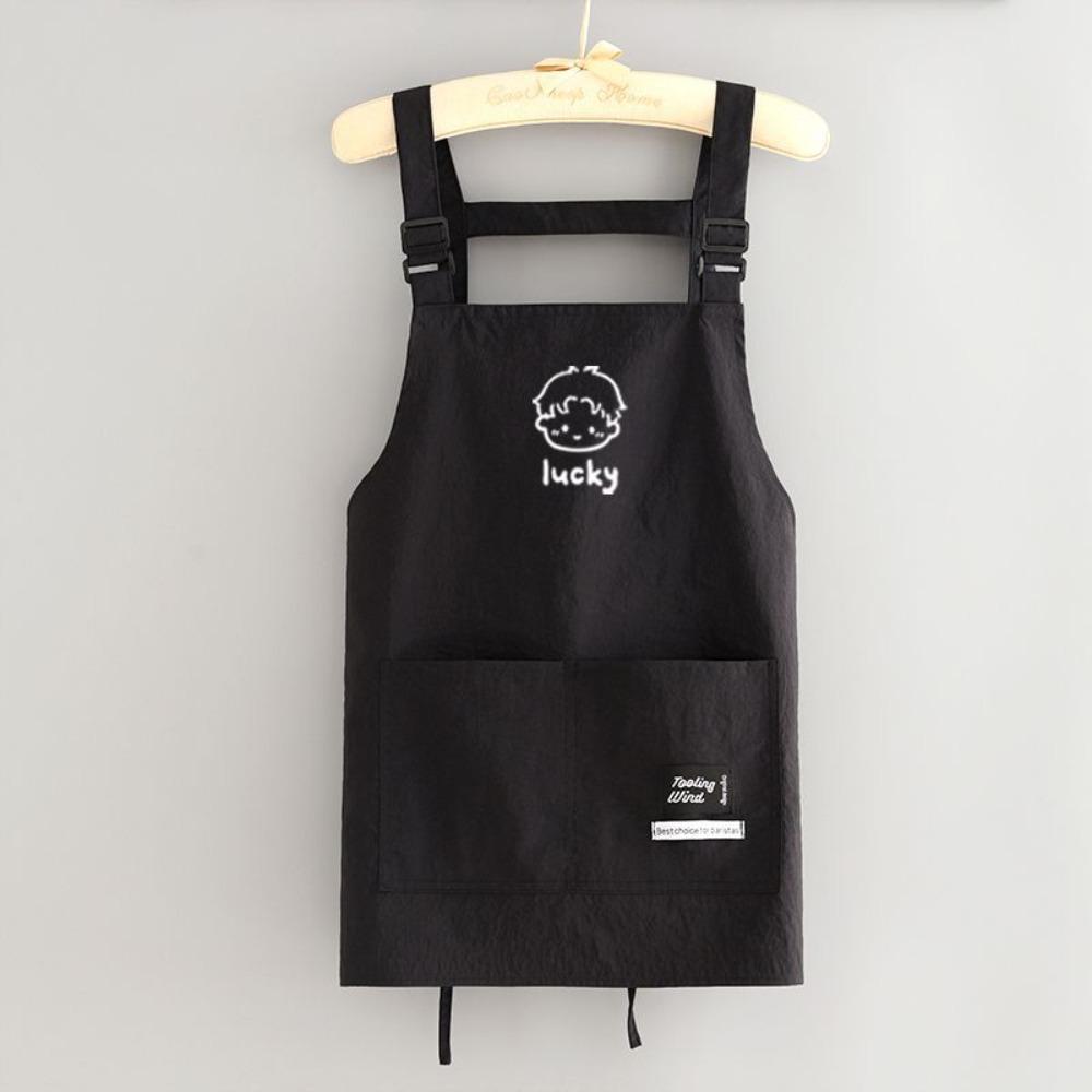 Waterproof Kitch Apron Cartoon Cooking Smock Portable Chef Apron  for Home Kitchen