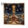 Artistic Leisure Activity DIY Christmas Pearl Painting Kit, Handmade Decorative Art Craft for Unique Holiday Desk Decoration Home Decor, Funny