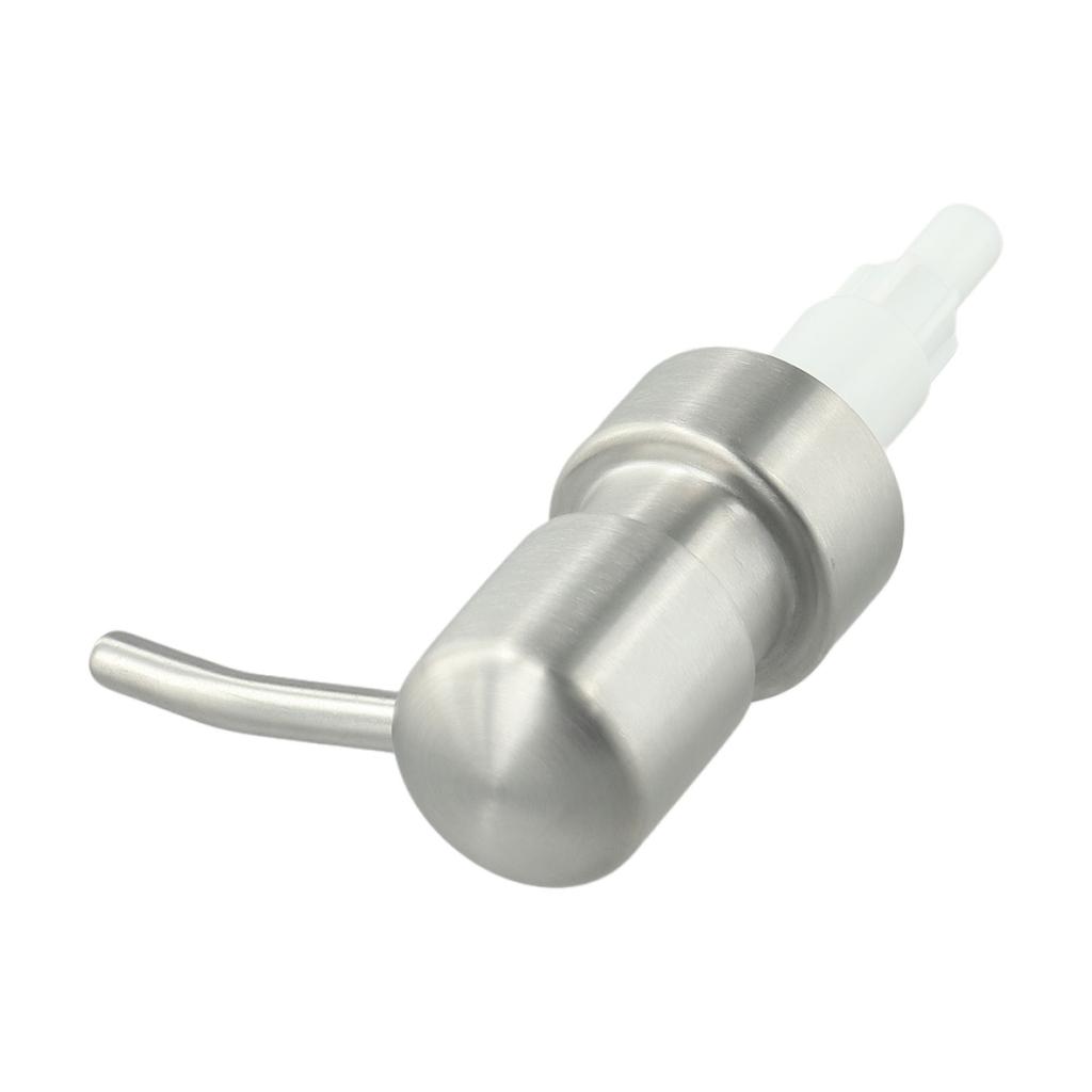 1 st Badrumsvätskelotion Tvåldispenser Pumphuvud Handtag Rostfritt Stål Pumphuvud För Handtryck Köksdispenser Rör