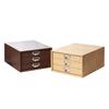 YIKATEND Storage Small Item Storage Drawer for Stationery and Beige Wide X 29cm Deep X 17cm Desk-Mounted Shelf, Case, Cosmetics, 3-Drawer, (36.5cm