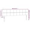 VidaXL LED Headboard Bedroom Furniture Double Bed Accessory Head of Bed Frame Interior Dark Grey 3121667