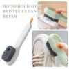 Automatic Liquid Shoe Laundry Brush Soft Bristles Long Handle Shoe Brush Cleaners Multifunctional Household for Kitchen Bathroom