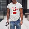 Christmas T-Shirts 3d Funny Santa Claus Print Oversized Tops Tees Mens Shirts Summer Holiday Casual O-Neck Male Harajuku Clothes