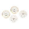 4pcs RC Counter Weight Brake Disc Brass Wheel Weights Hex Adapter for Axial SCX24 Gladiator C10