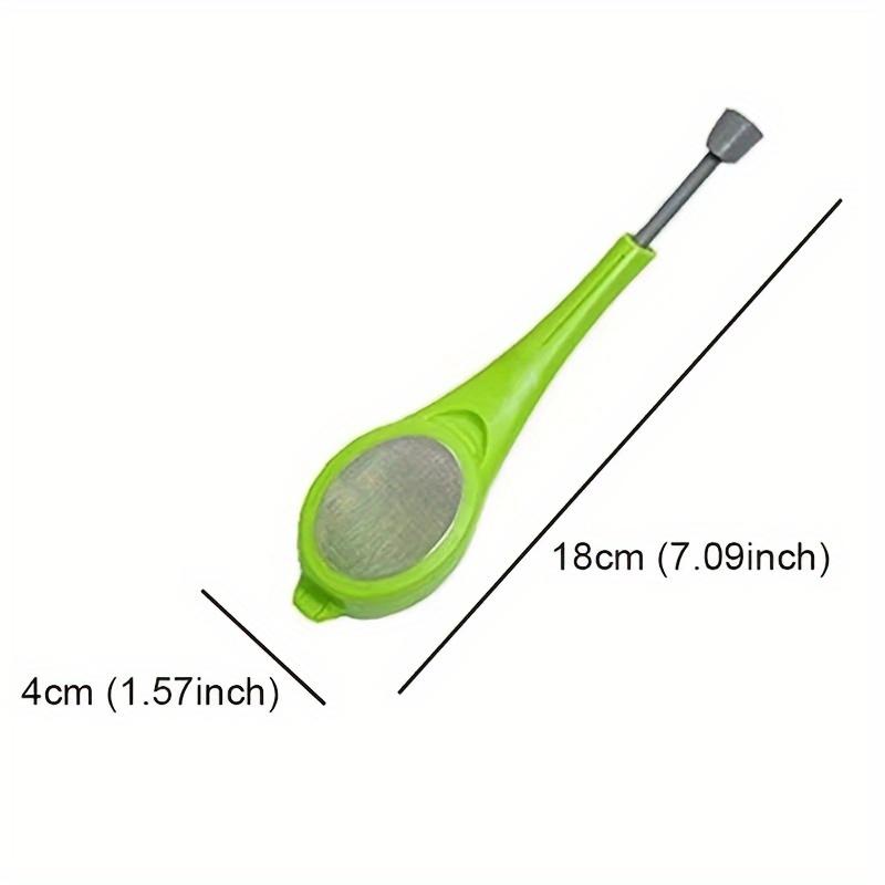 1pc Silicone Tea Infuser Strainer with Stainless Steel Handle,Loose Leaf Tea Steeper, Kitchen Gadget for Restaurant Use