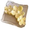 Korean-Style Milky Yellow Ombre Polka Dot Sunflower Claw Hair Clip