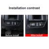 Real Carbon Fiber Fog Light Switch Button Trim Fit For Toyota Tacoma 2015-