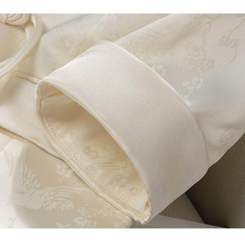 Classic White Summer Jacket for Women, Short Slim-fit Style with High-end Texture