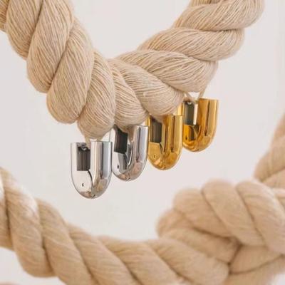 Polished PVD U Shape Hoop Earrings Glossy Finish Waterproof Huggie Hoops 18K Gold Plated Heavy Design Chunky Hoop Earrings