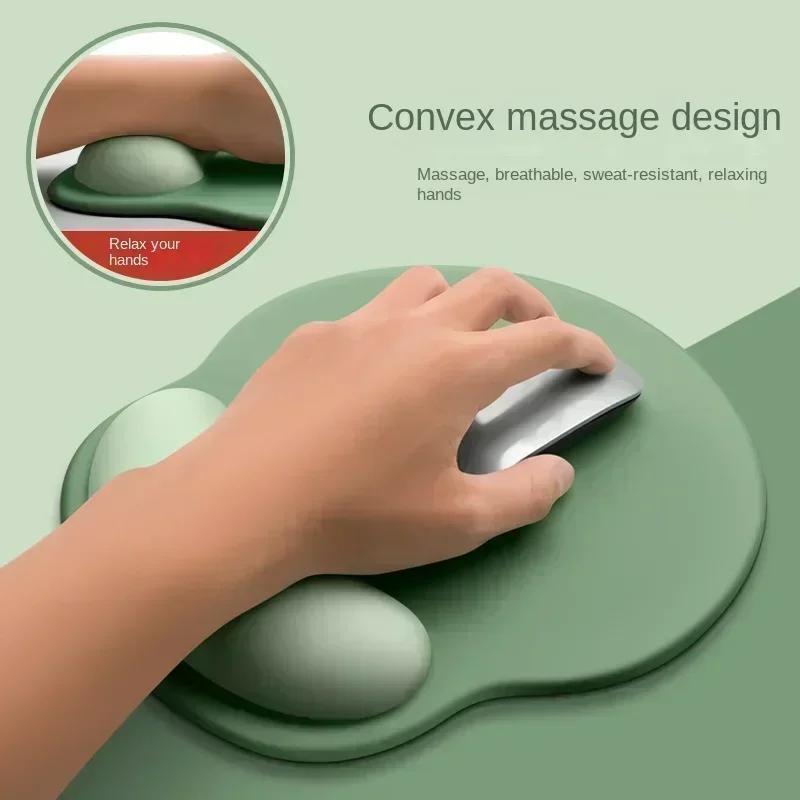Tapis de souris dégradé, support de poignet confortable, tapis de souris antidérapant, tapis de souris souple, support de poignet, tapis de souris en silicone pour ordinateur