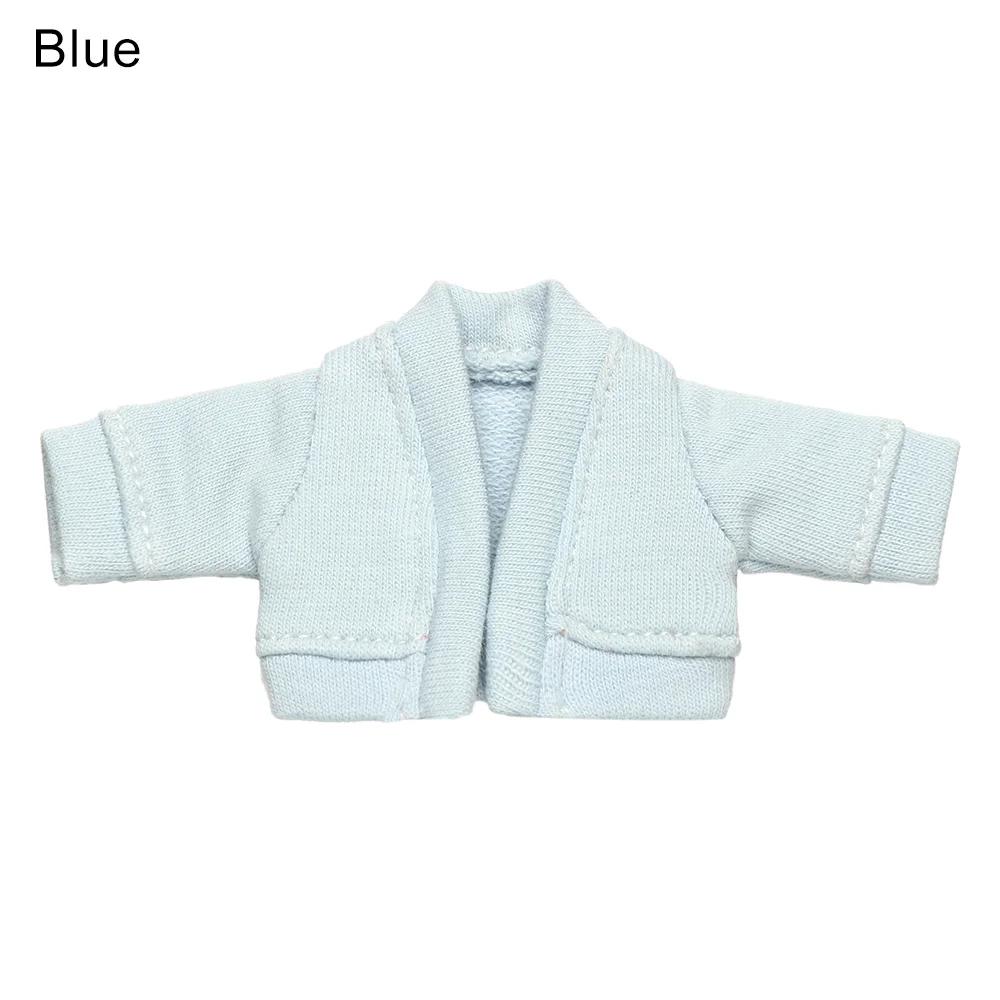 Lace Collar Sweater 1/11 1/12 Doll Mini Cardigans OB11 Doll Accessories Tops Handmade Knitted Sweater Casual Dress Clothes
