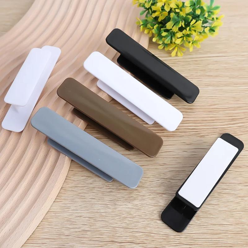 2pcs Non-punching Self-adhesive Handle Drawer Cabinet Handle Window Balcony Sliding Door Handle