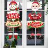 Christmas Door Hanging Couplets Cartoon Noel Santa Claus Snowman Door Curtain Hanging Navidad Merry Christma Decor 2027 Favor