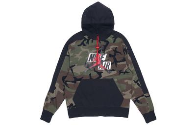 Jumpman Hoodies Classics Camo 'Olive Green' CU2902-222